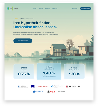 HYPOTHEKE ch Website